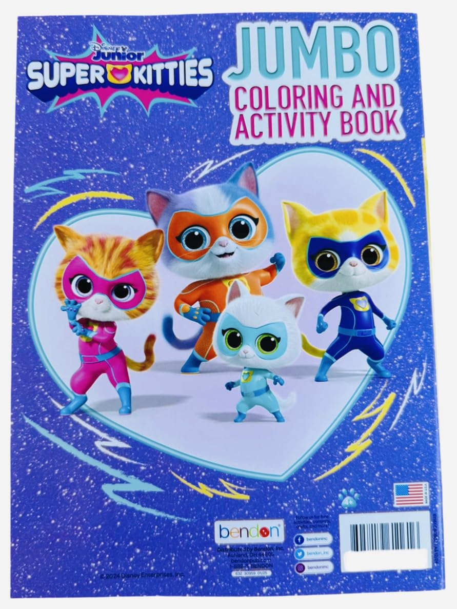 Making the Grade Super Kitties stand-up character back cover for interactive play