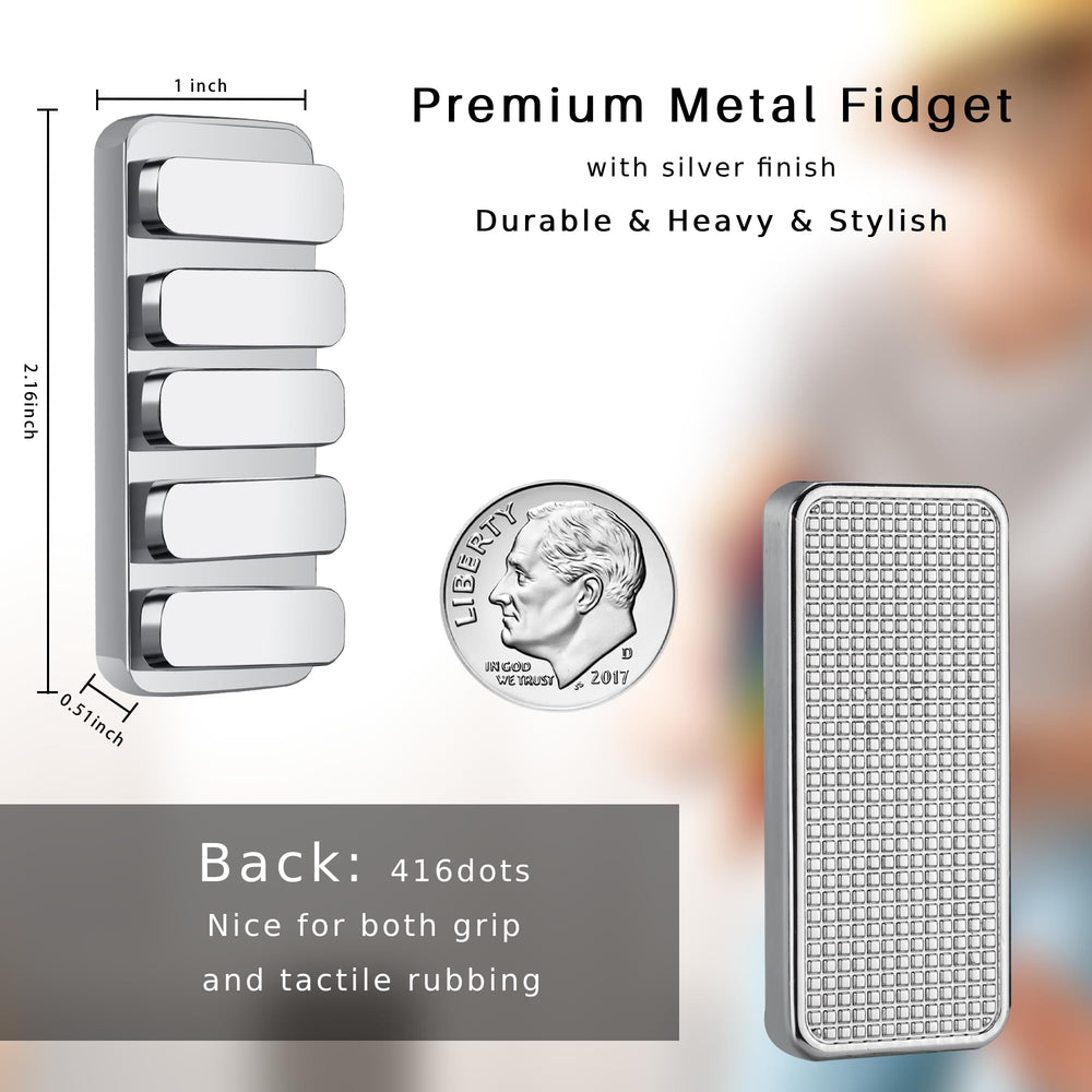 MAKWEN fidget slider showing removable magnetic pedals for varied play patterns.