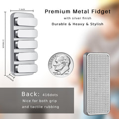 MAKWEN fidget slider showing removable magnetic pedals for varied play patterns.