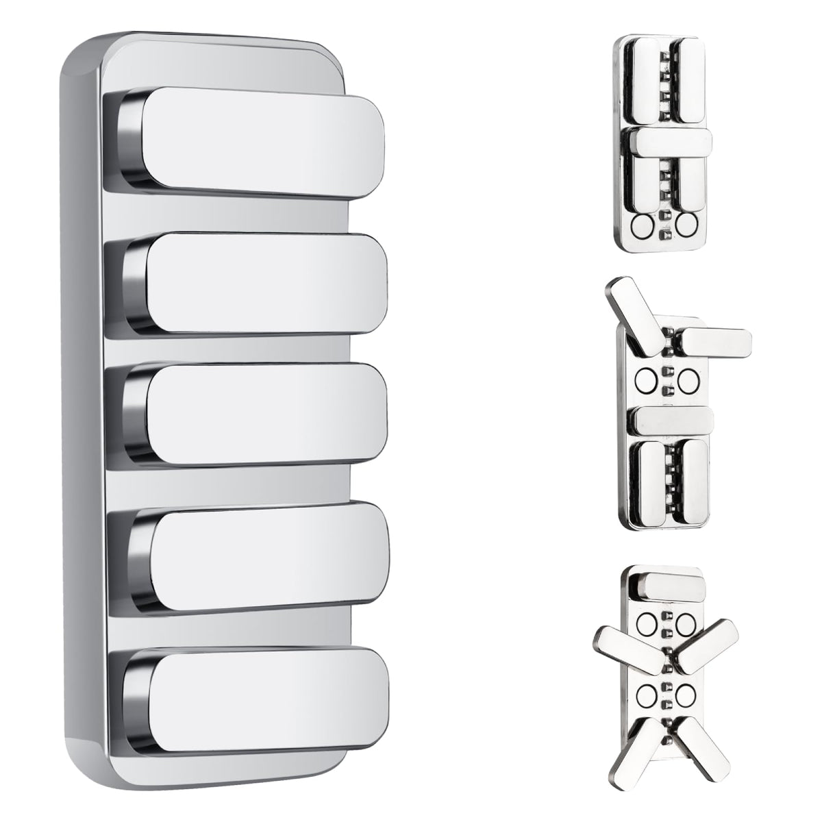 MAKWEN metal fidget slider with detachable magnetic pedals for focused work and stress relief.