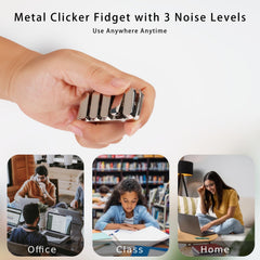 MAKWEN rainbow finish metal fidget for tactile grip and satisfying clicks.