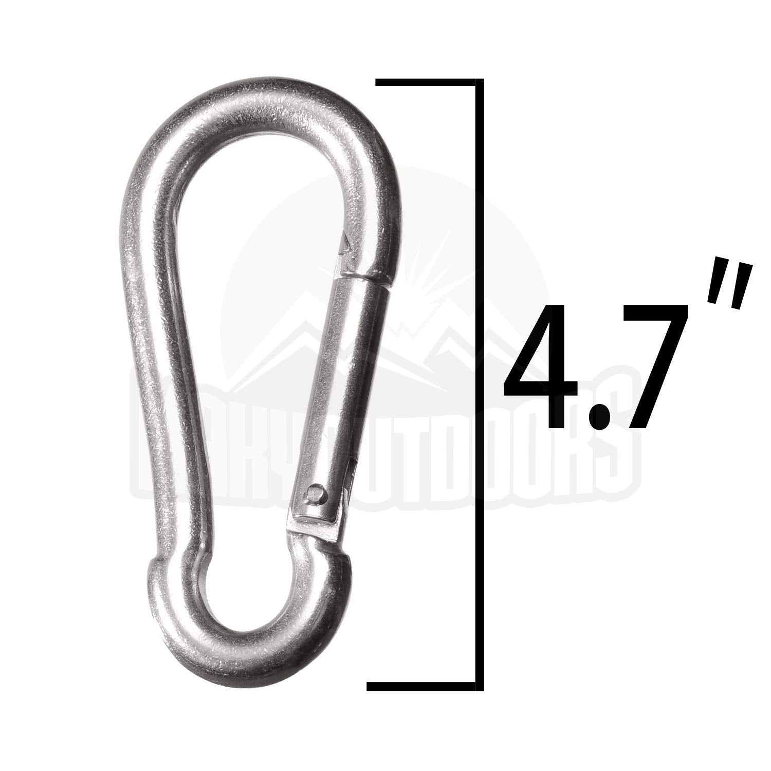 Maky Outdoors carabiner pack of 2 shows compact, ready-to-use hardware.
