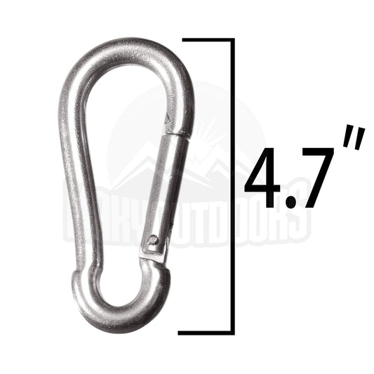 Maky Outdoors carabiner pack of 2 shows compact, ready-to-use hardware.