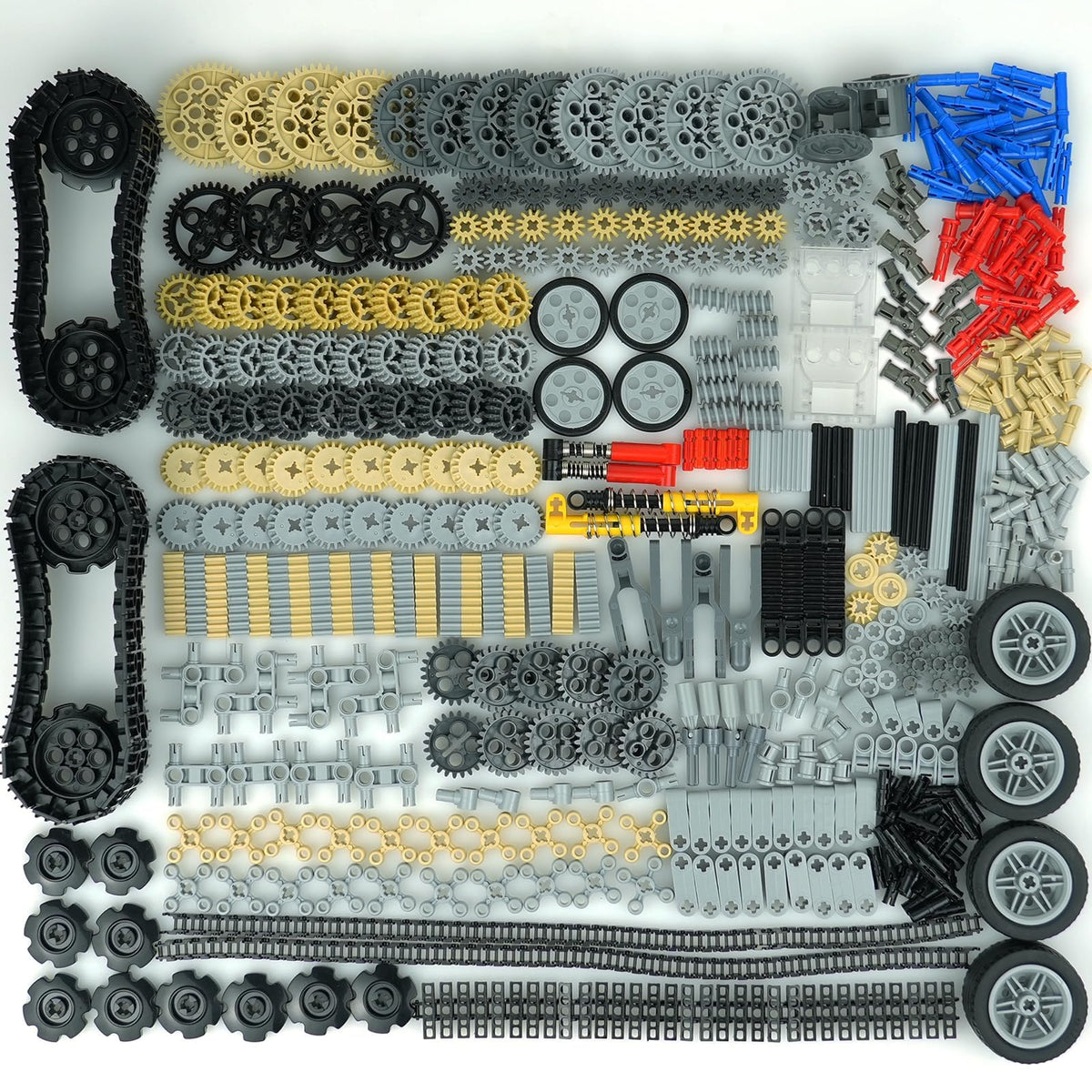 MALEKO technical gears and axles wheel set for versatile building projects