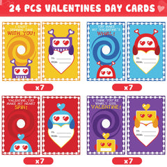 Malhaii valentines card with spinner attachment for quick gift setup