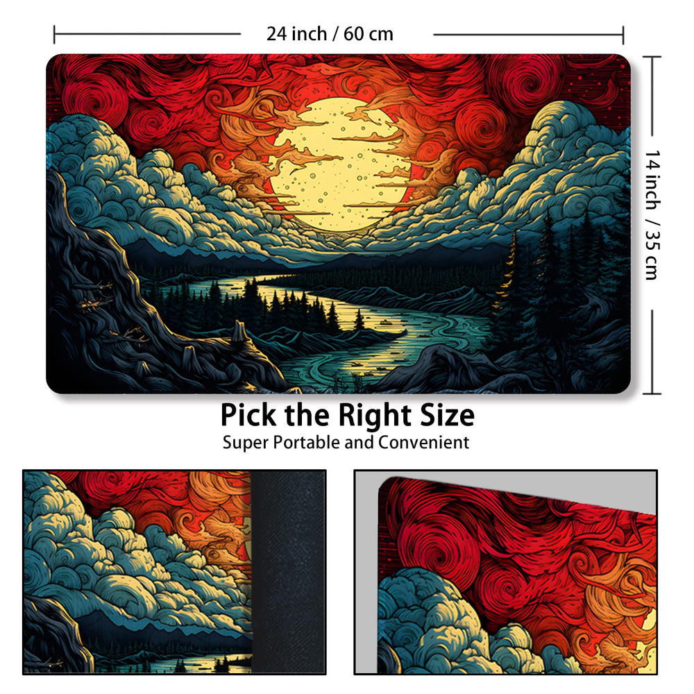 Malqiqi Playmat non-slip bottom keeping cards steady during play.