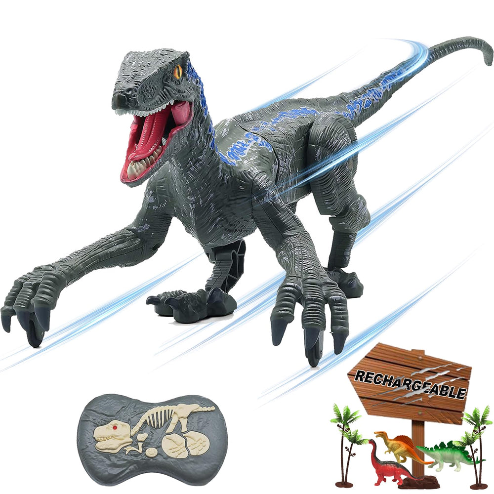 MAMABOO remote-control dinosaur walks smoothly for indoor and outdoor adventures.