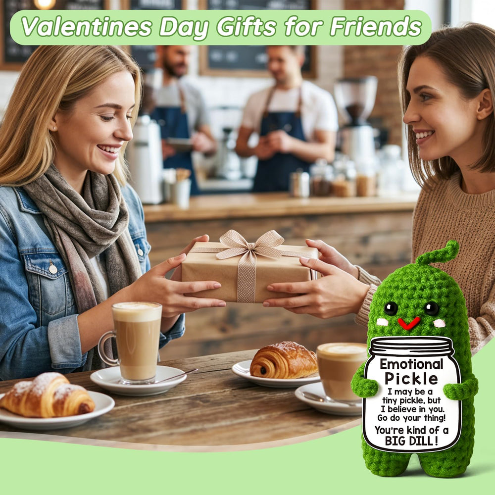 MAMAGIFTREE Emotional Support Pickle desk decor; cheerful accent for home office or dorm.