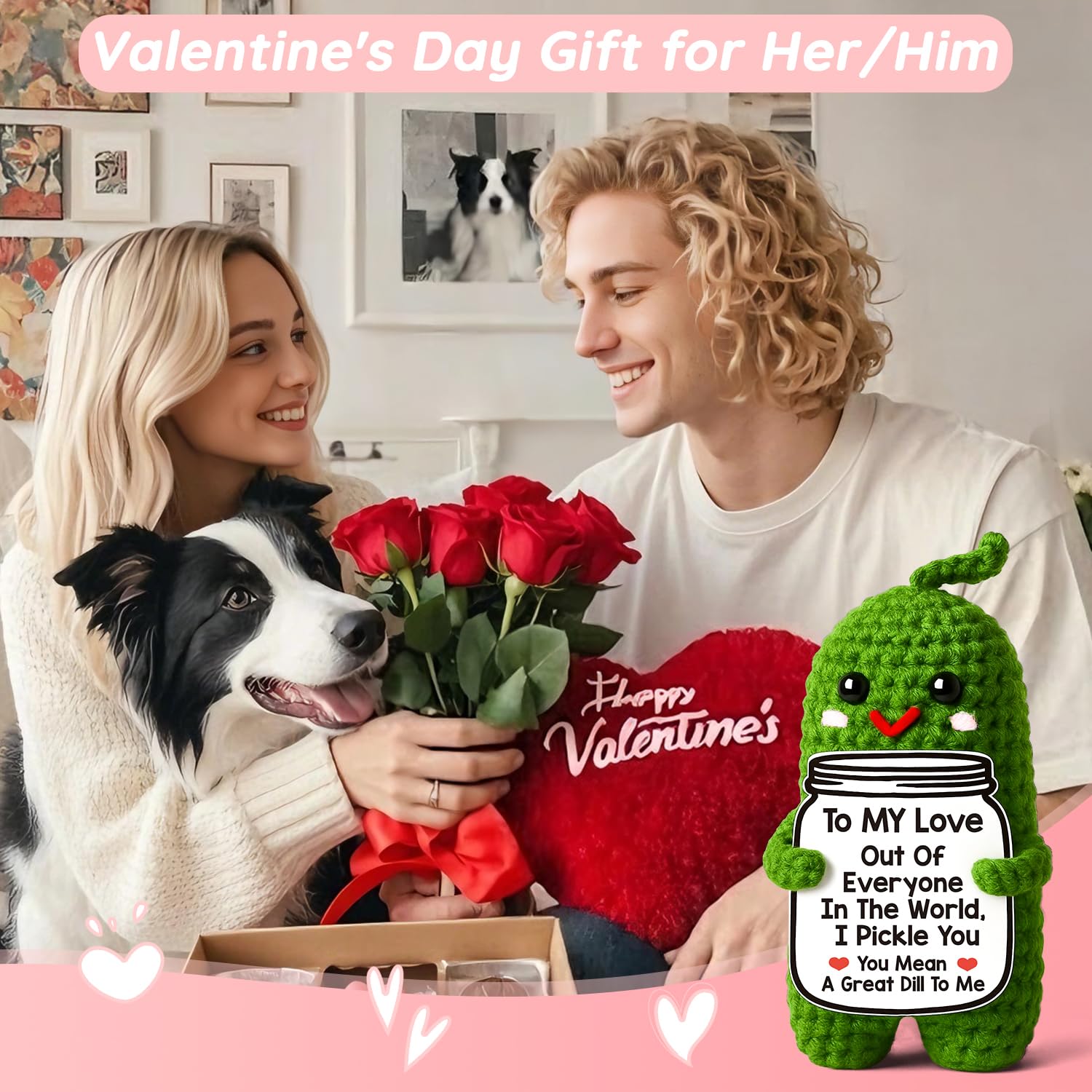 MAMAGIFTREE love-message pickle, humorous anniversary gift
