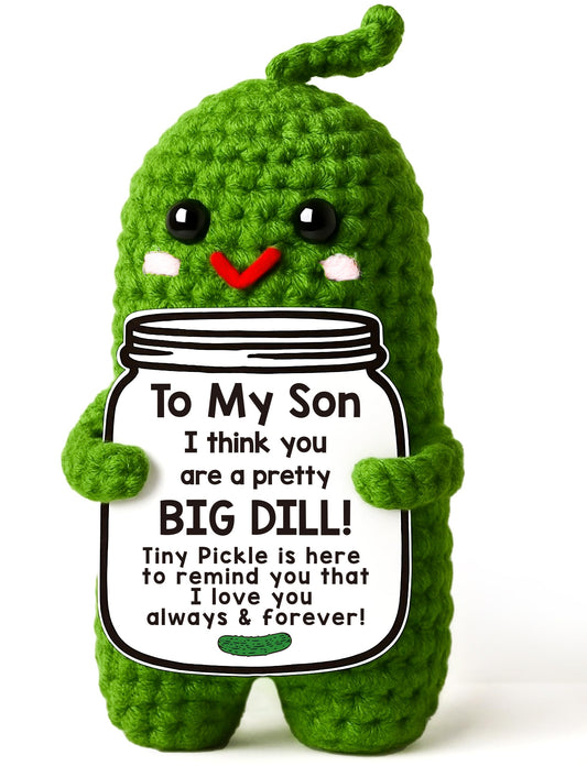 MAMAGIFTREE pickle with big dill message for son, perfect Valentines keepsake.