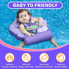 Mambobaby float showing backstroke and breaststroke modes for toddlers.