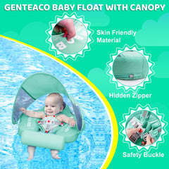 Mambobaby backstroke style float aiding younger babies in water