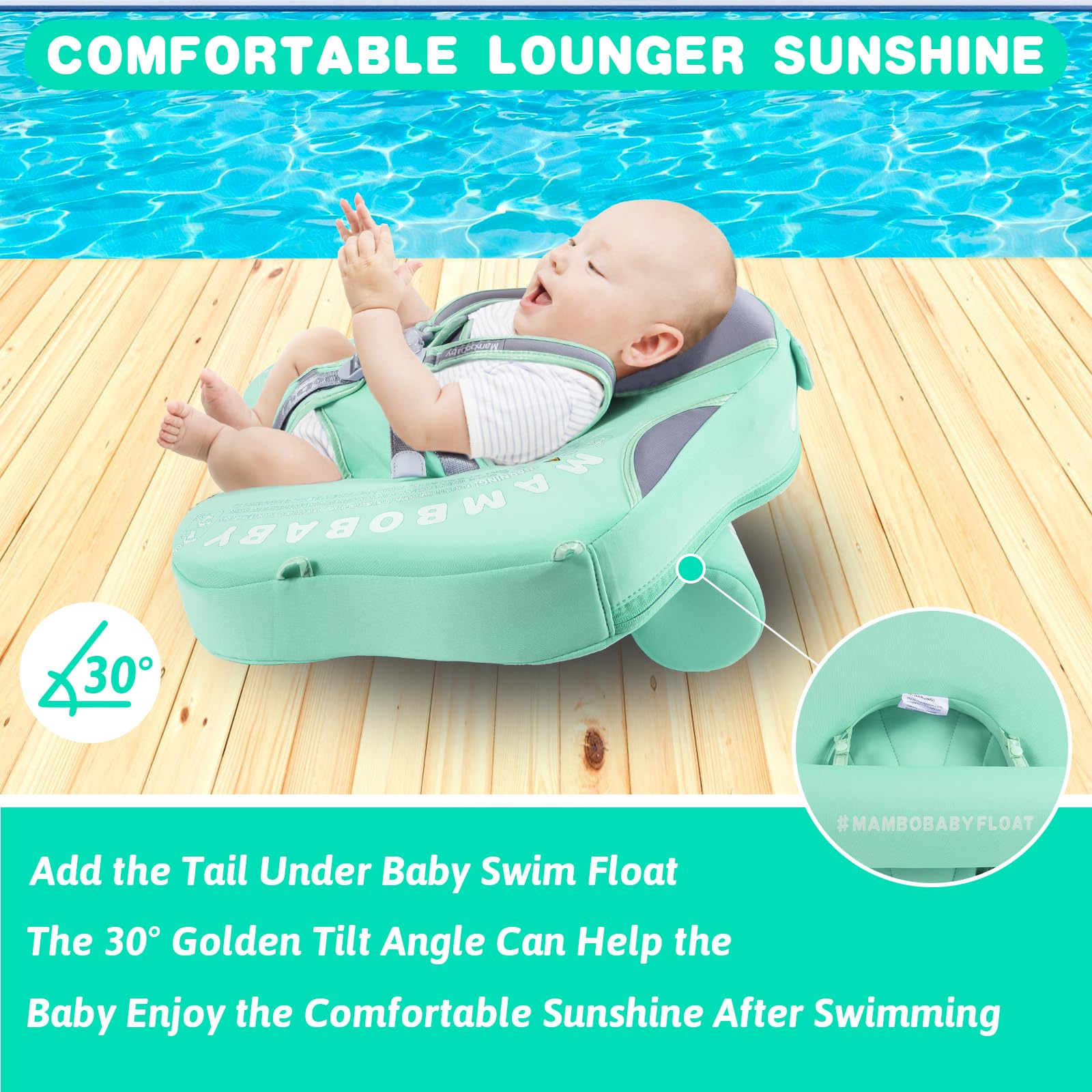Mambobaby breaststroke style float for older babies up to 24 months