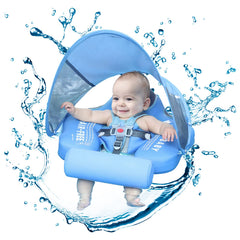 Mambobaby elephant-blue portable design makes transport quick and easy.