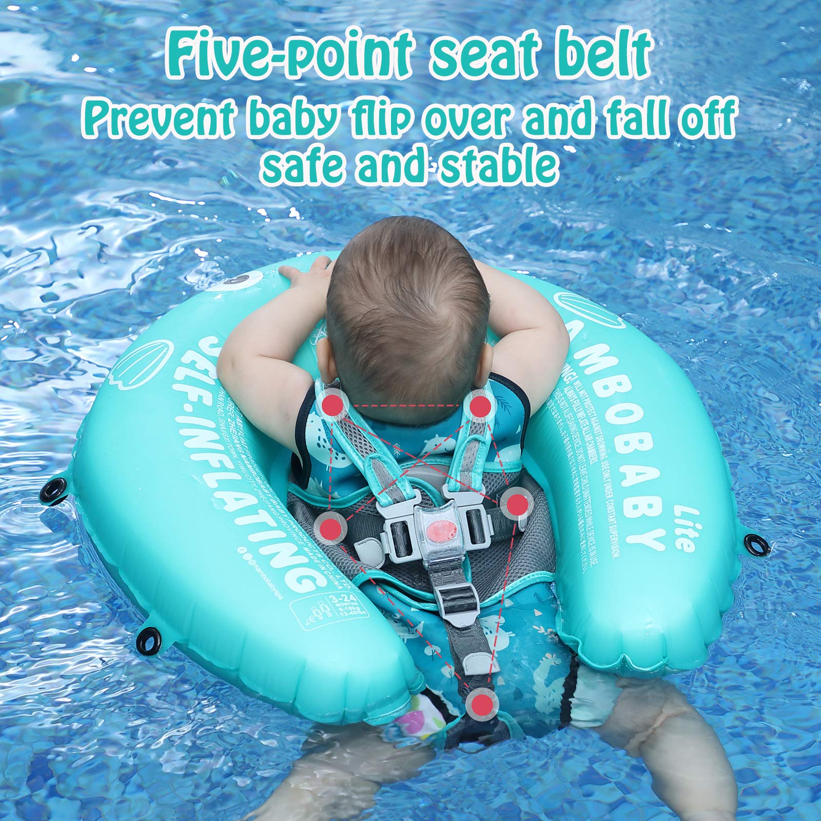 Mambobaby float breaststroke mode suitable for older infants enjoying swimming motions.