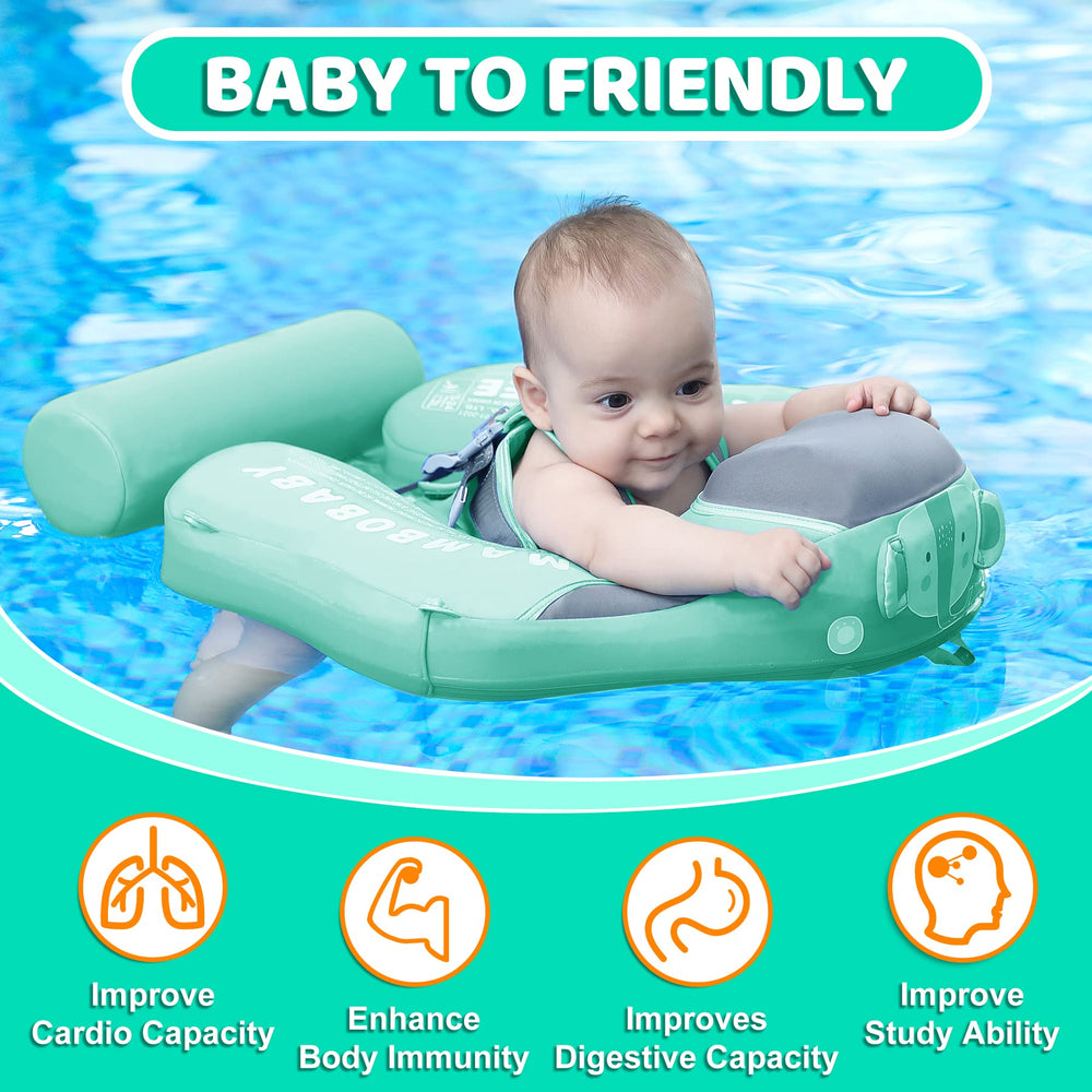 Mambobaby UPF50+ canopy shielding delicate skin in sunny weather