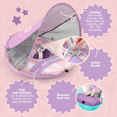 MAMBOBABYFLOAT balloon-design adds playful visibility during water time.