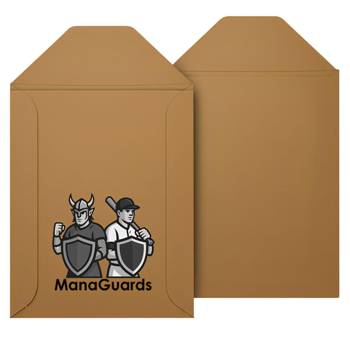 ManaGuards trading card envelope front view showing 3x4 protection for standard cards