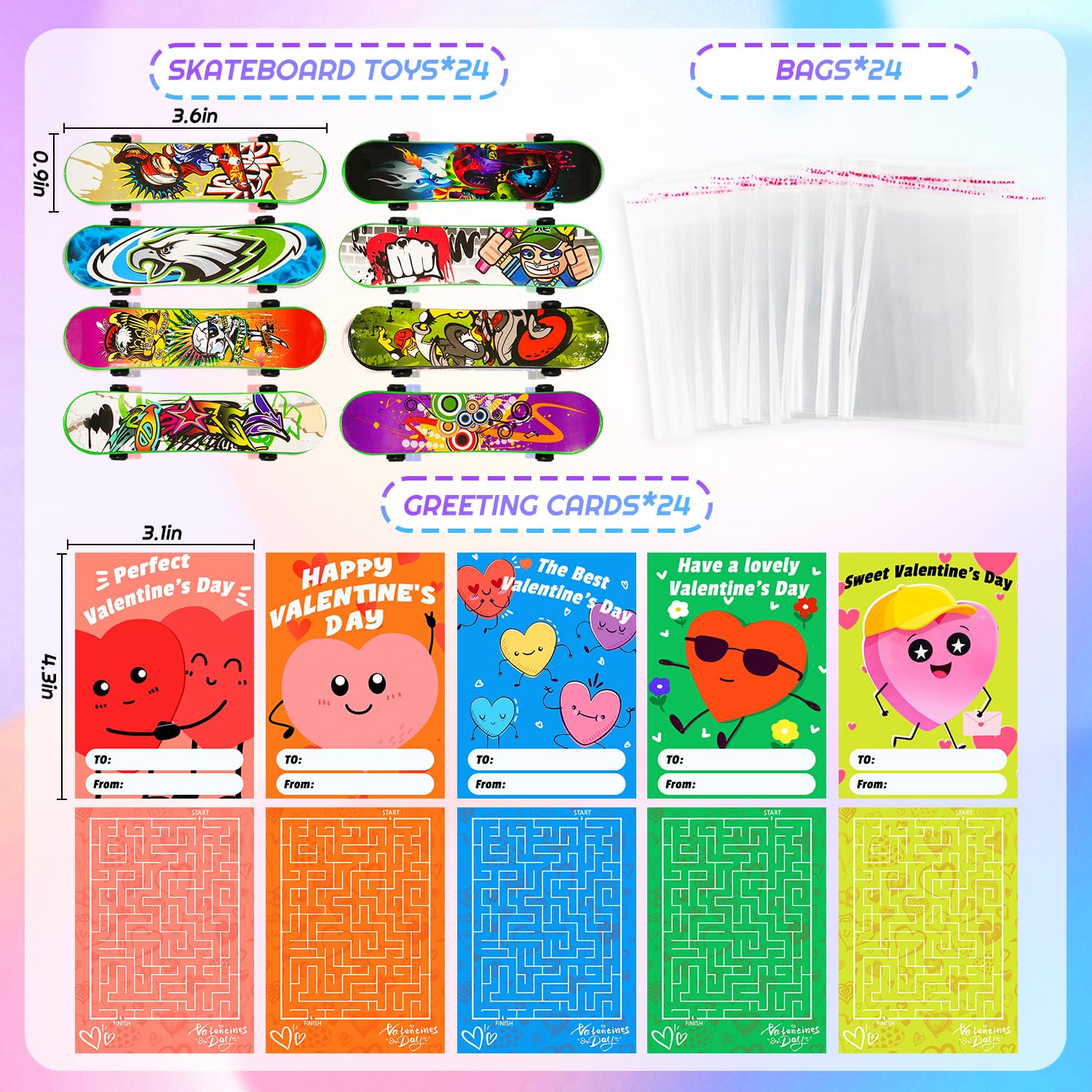 Manekulis Valentines cards designs variety for personalized classroom gifts