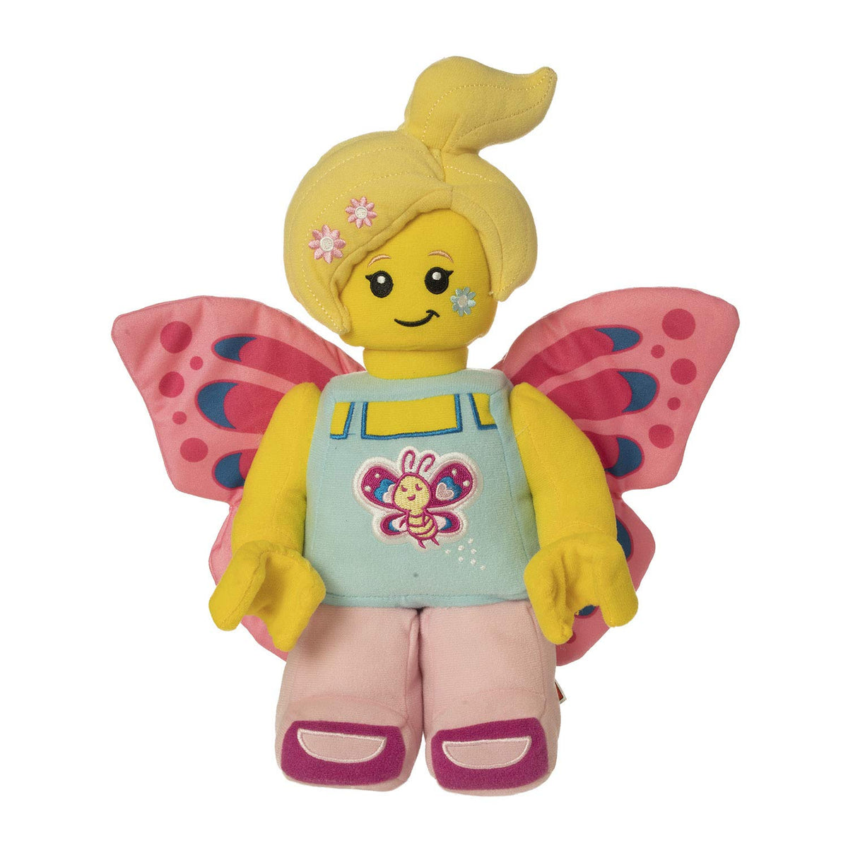 Manhattan Toy Butterfly Girl plush with embroidered face for durable display