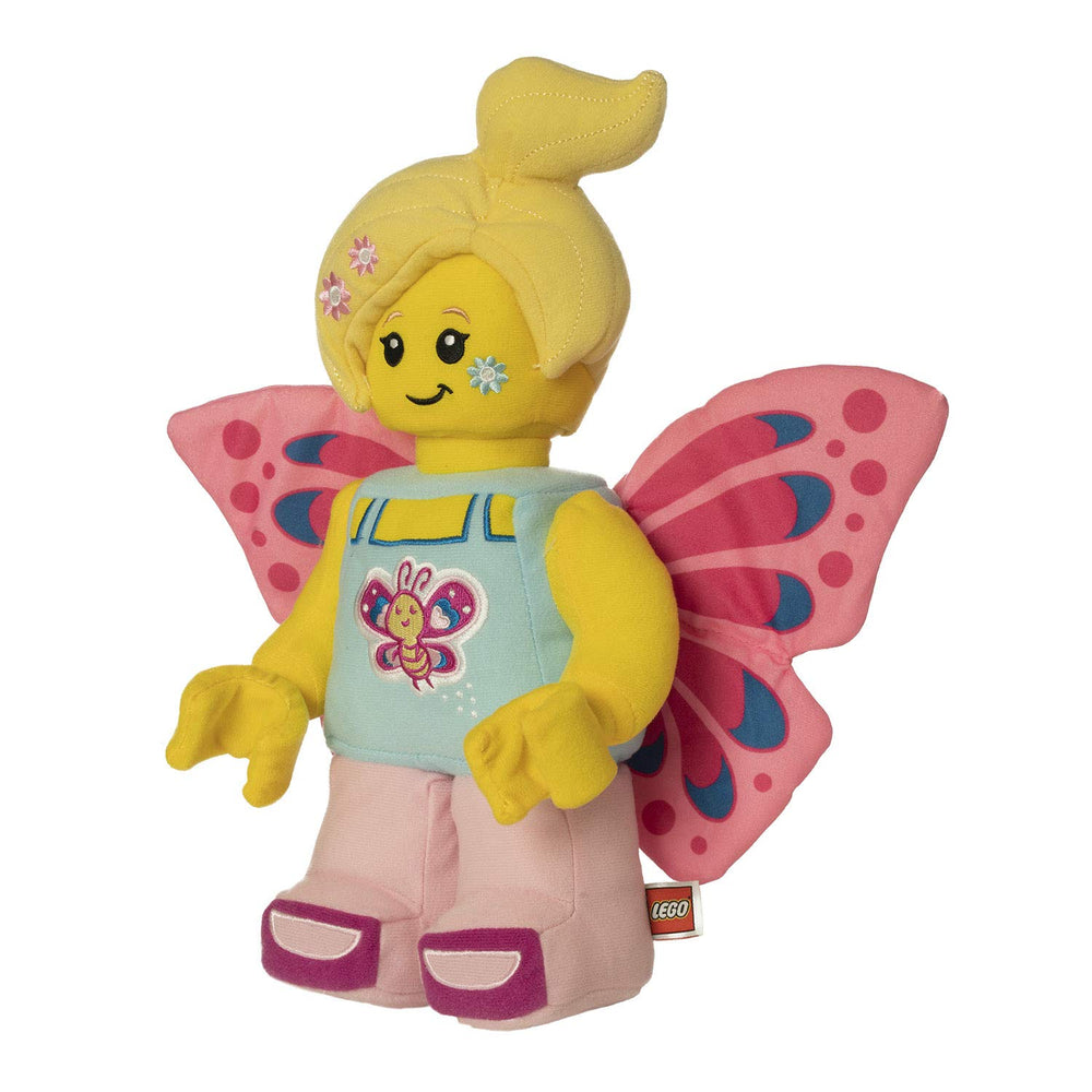 Manhattan Toy Butterfly Girl plush showing embroidered details for cuddly play