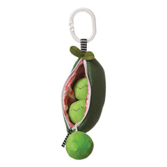 Manhattan Toy Farmers Market peas in a pod crinkle pea adds sensory exploration.