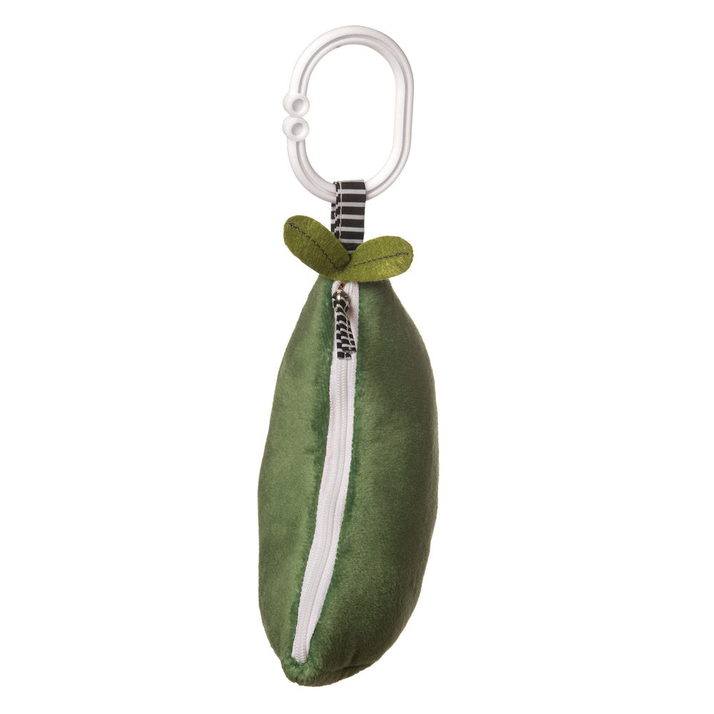 Manhattan Toy peas in a pod travel clip keeps toy within reach.