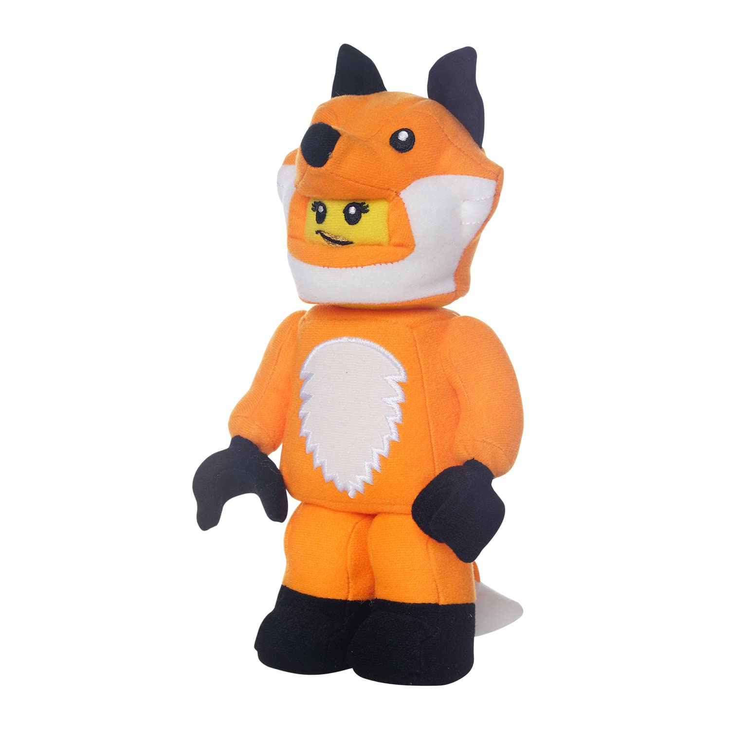 Lifelike fox costume design lets the plush stand upright on shelves.