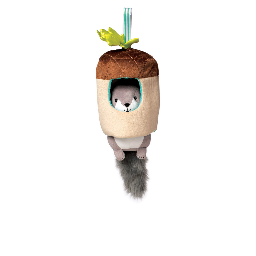 Manhattan Toy Lullaby Squirrel pull-acorn: soothing cradle song on the go.