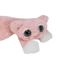 Manhattan Toy Mochi pink cat plush with heat-sealed eyes for safe play.