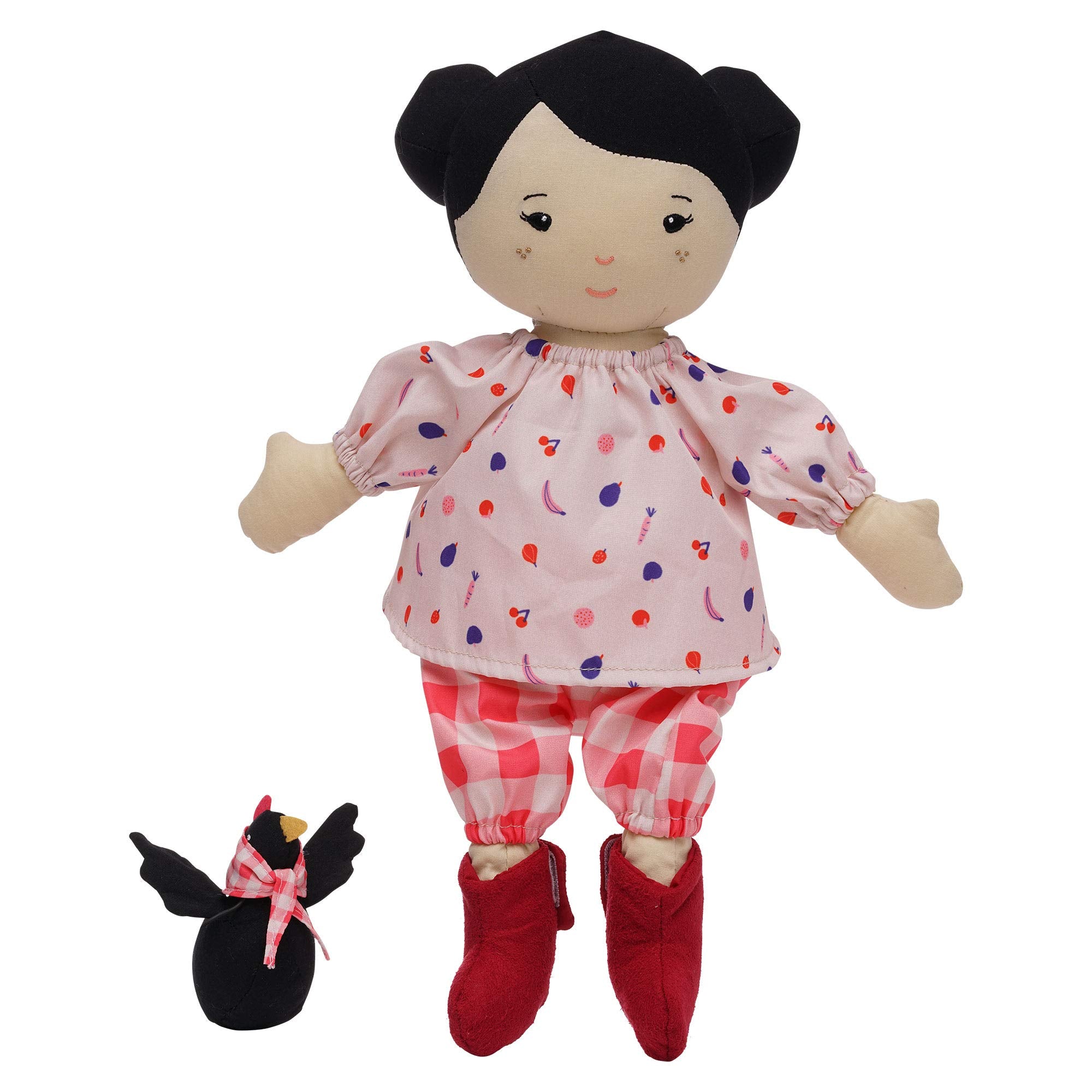 Manhattan Toy Nico doll with 14-inch height, ideal for imaginative play.
