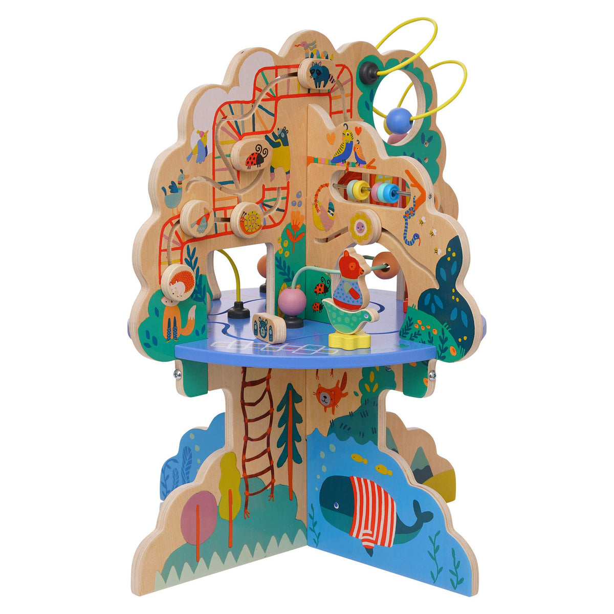 Manhattan Toy Playground Adventure abacus track boosts early math play and fine motor skills.
