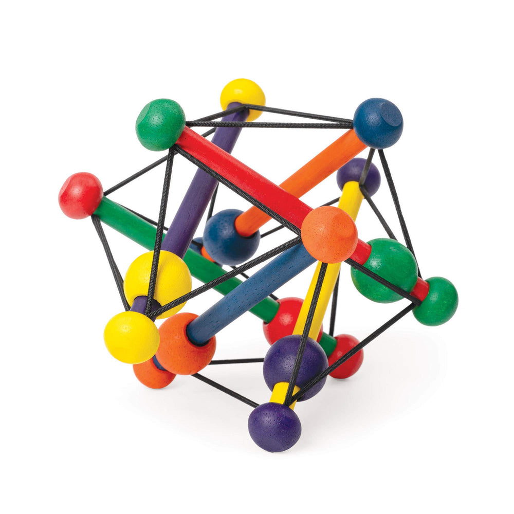 Manhattan Toy Skwish Classic 6 uses bright colors to spark visual interest.