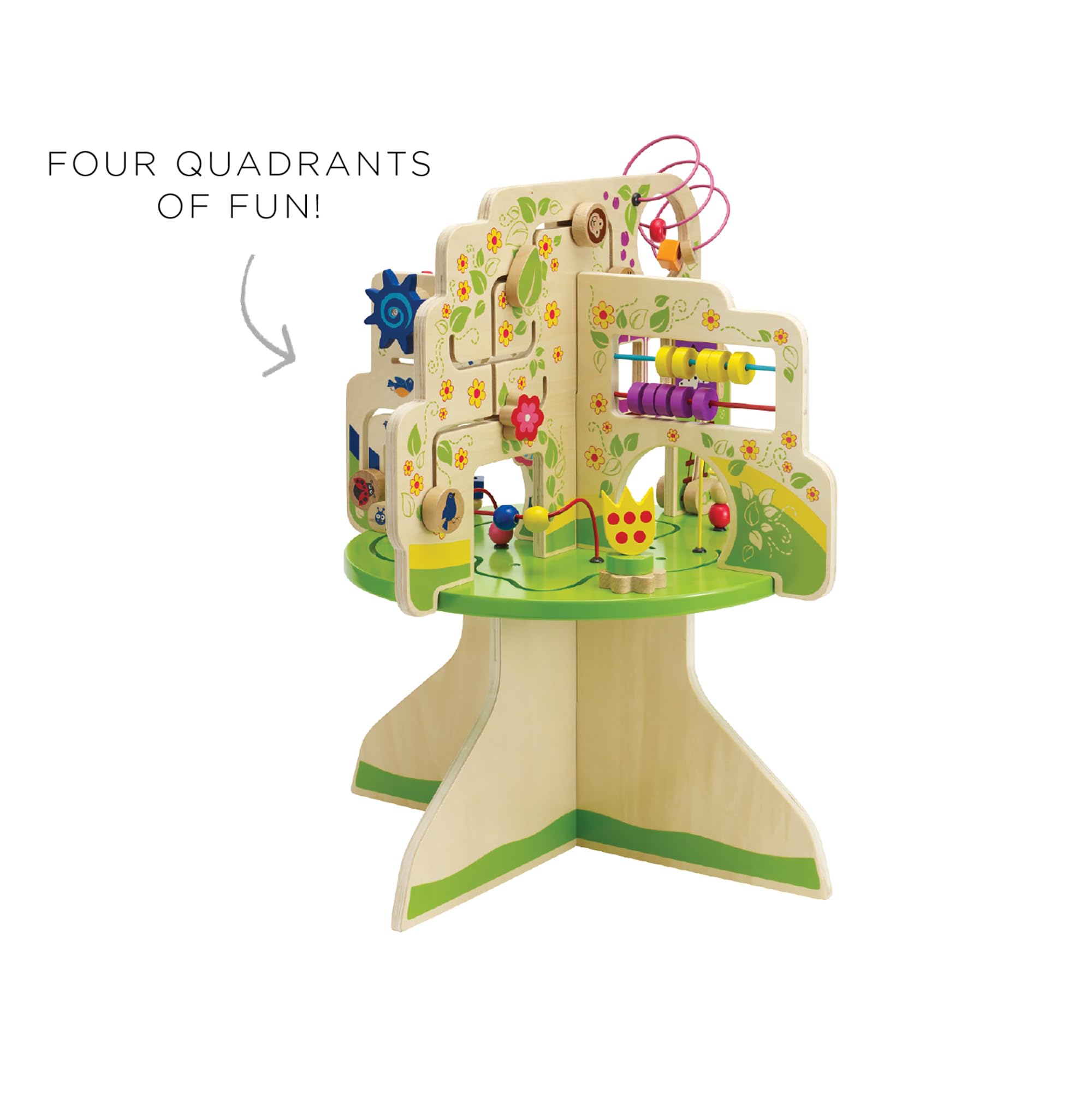 Manhattan Toy Tree Top Adventure bead runs develop fine motor skills.