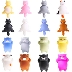 Manmel 16-piece Mochi Animals set in varied colors for playful learning and focus during play.