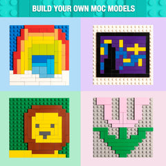 MANNIDOO Classic Moc 9 Sizes 1x3 tile in light grey supports precise, scalable moc designs