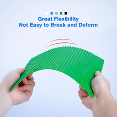 Mannidoo-compatible baseplates securely grip LEGO and other major brands.