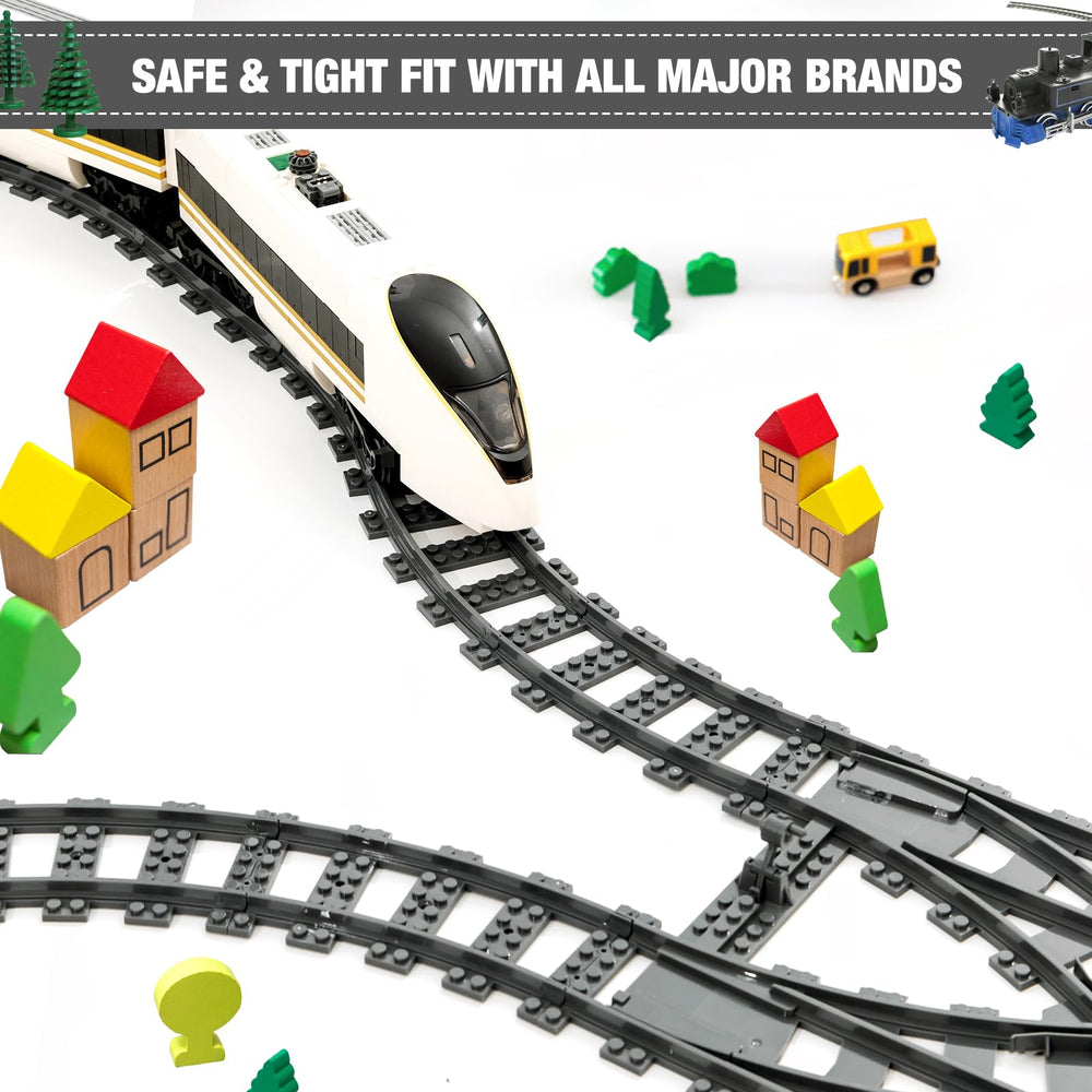 MANNIDOO compatible with major brand tracks for expandable play sessions.