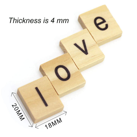 MANSHU letters for crafts tiles, perfect for scrapbooks and gift tags.
