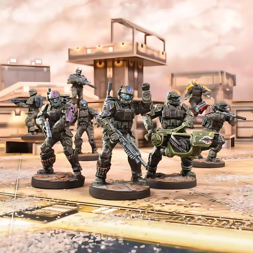 Mantic Halo Flashpoint cardstock terrain for dynamic urban battlefield setups