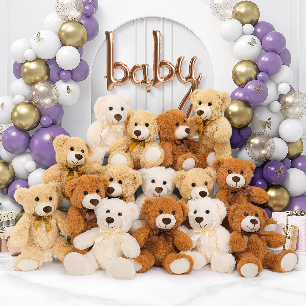 Maogolan 14-inch plush teddy bear ideal for hugs and bedtime.