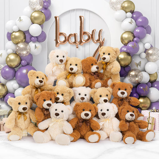 Maogolan 14-inch plush teddy bear ideal for hugs and bedtime.