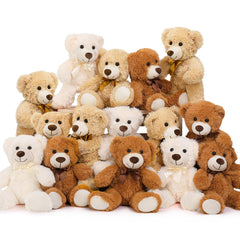 Maogolan 15-pack teddy bears bulk for baby showers and party decor.