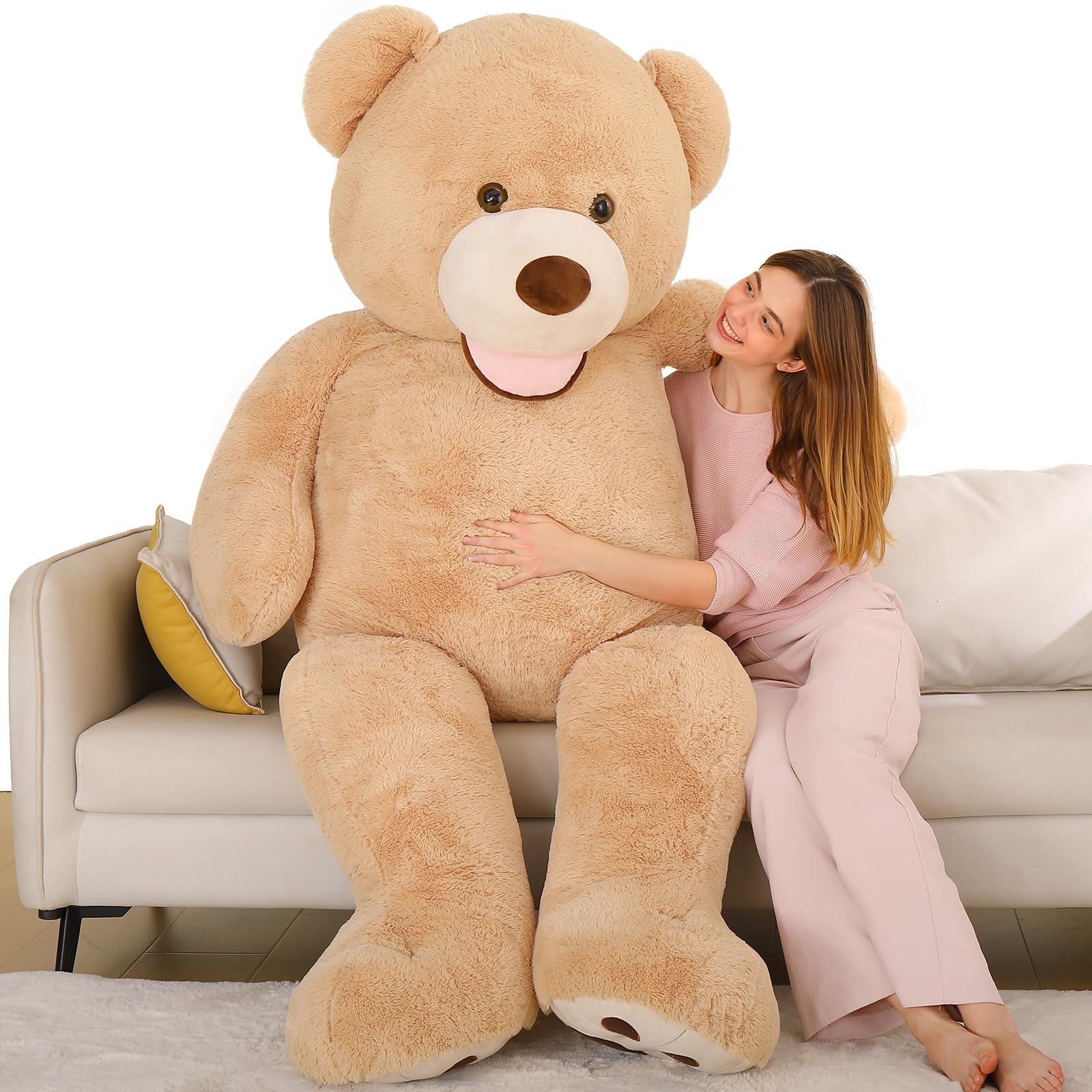 MaoGoLan 6ft giant plush teddy bear for cozy companionship and decor.