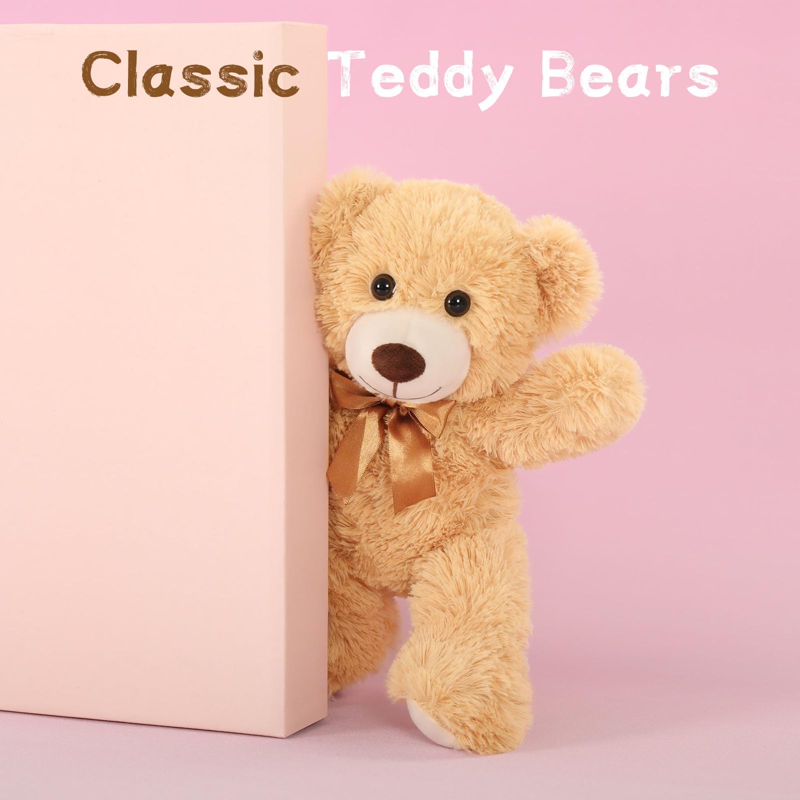 Maogolan 7Pcs bulk teddy bears centerpiece, ideal for wedding receptions and baby showers.