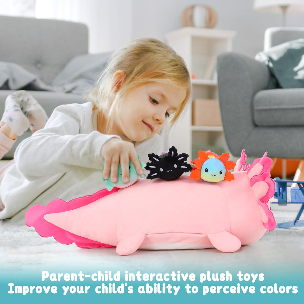 MaoGoLan axolotl plush is easy to care for and kid-friendly.
