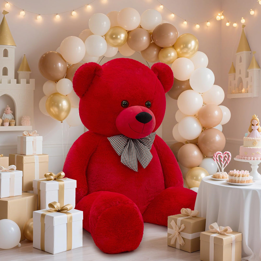 MaoGoLan bear as decor, plush texture adds cozy vibe to bedrooms and living areas.