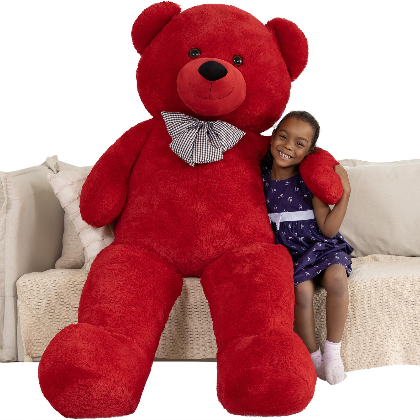 MaoGoLan big teddy bear 6ft hero shot, a striking long-distance gift that conveys warmth.