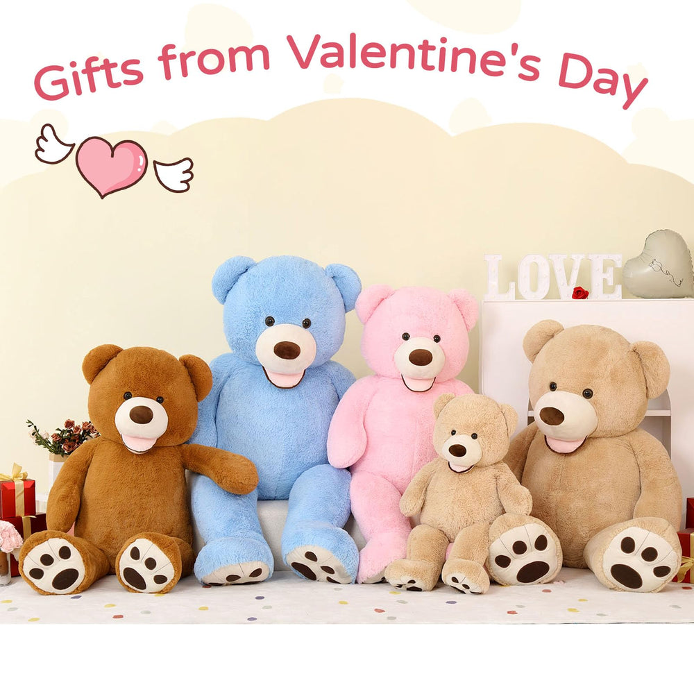 MaoGoLan brown soft plush fur teddy emphasizes gentle touch and comforting presence.