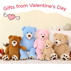 MaoGoLan brown soft plush fur teddy emphasizes gentle touch and comforting presence.